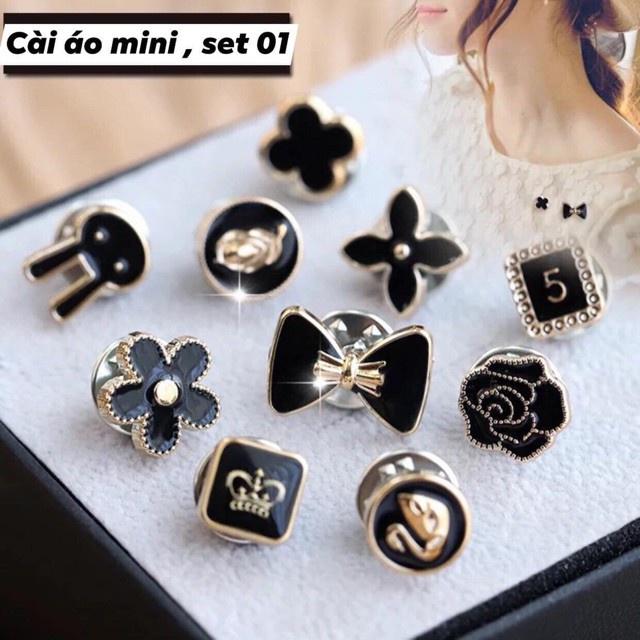 SET 10 Châm Cài Áo - Khuy Cài Áo Xinh Xắn