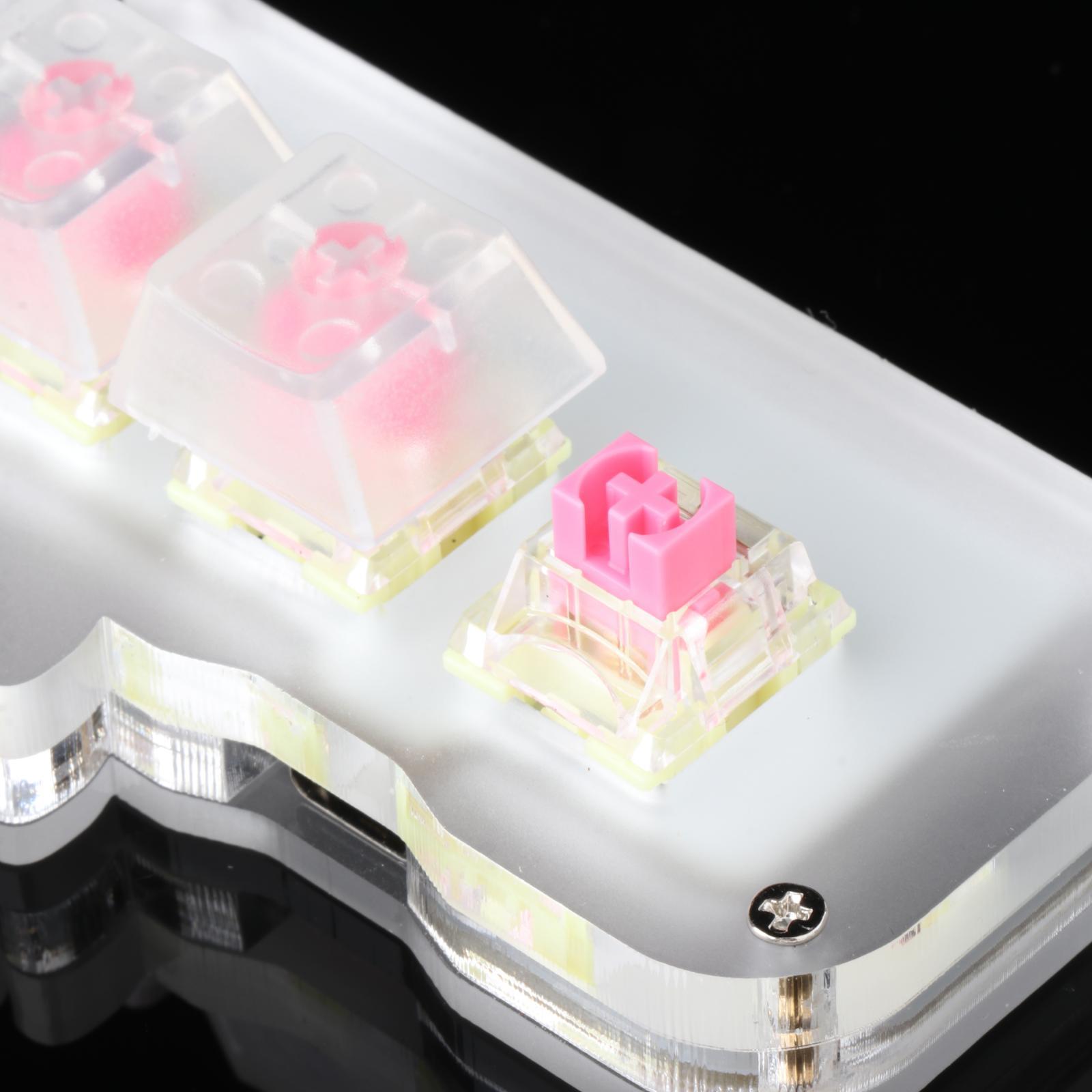 Mini 3 Key Game Keypad RGB LED Backlit Transparent Keycap
