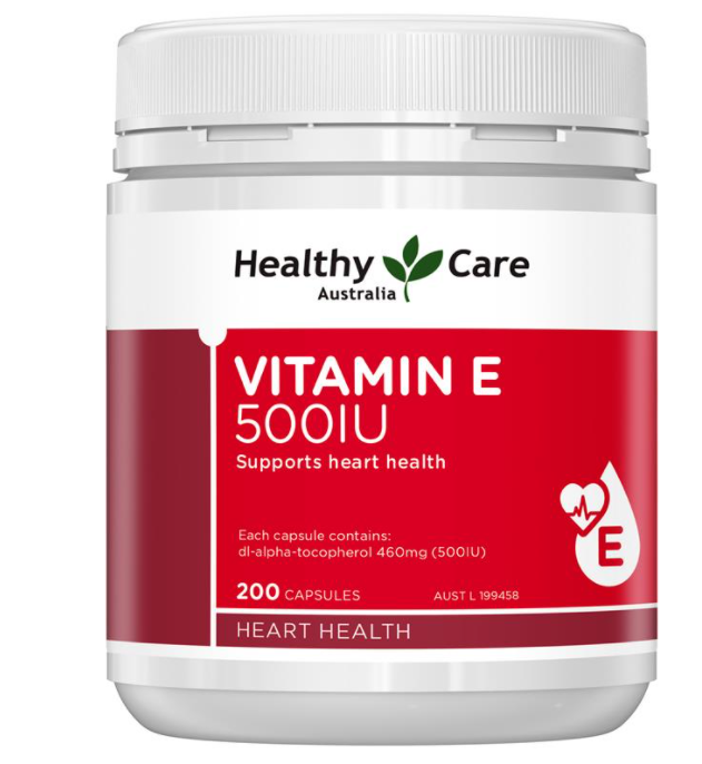 Vitamin E Úc Healthy Care 500IU Hỗ trợ hệ thống tim mạch khỏe mạnh, giúp làm đẹp da, mượt tóc và làm chậm quá trình lão hóa - Massel Official