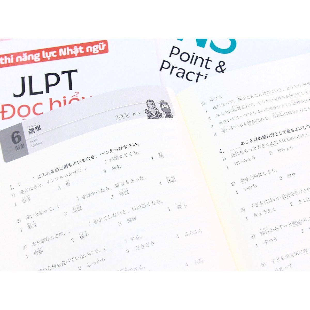 Kỳ thi năng lực Nhật ngữ: Point &amp; Practice N3 - Chữ viết Từ vựng (NXB Trẻ)