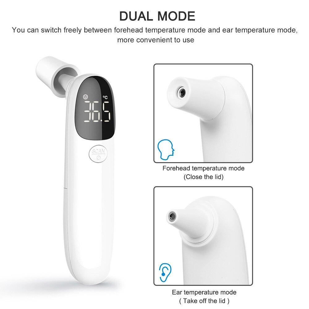 Dual-mode Infrared Thermometer Non-contact Forehead and Ear Thermometer for Kids Children and Adults