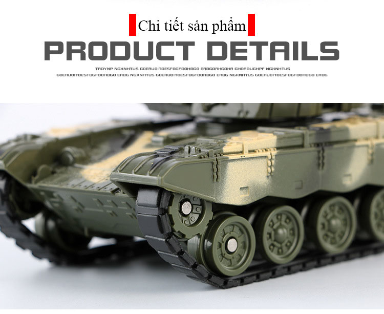 Đồ chơi mô hình xe tăng KAVY NO.8807 chất liệu nhựa an toàn tỷ lệ 1:32 so với phiên bản thực - màu xanh