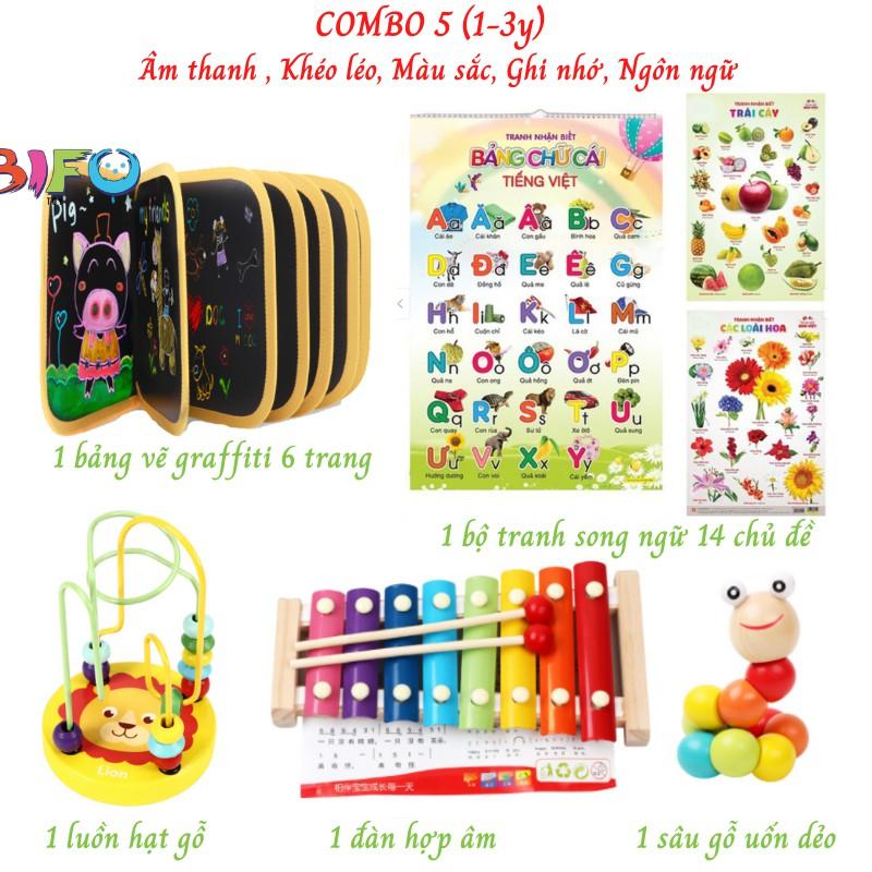 Đồ chơi giáo dục, giáo cụ Montessori đồ chơi thông minh phát triển kĩ năng toàn diện cho trẻ từ 1-7 tuổi