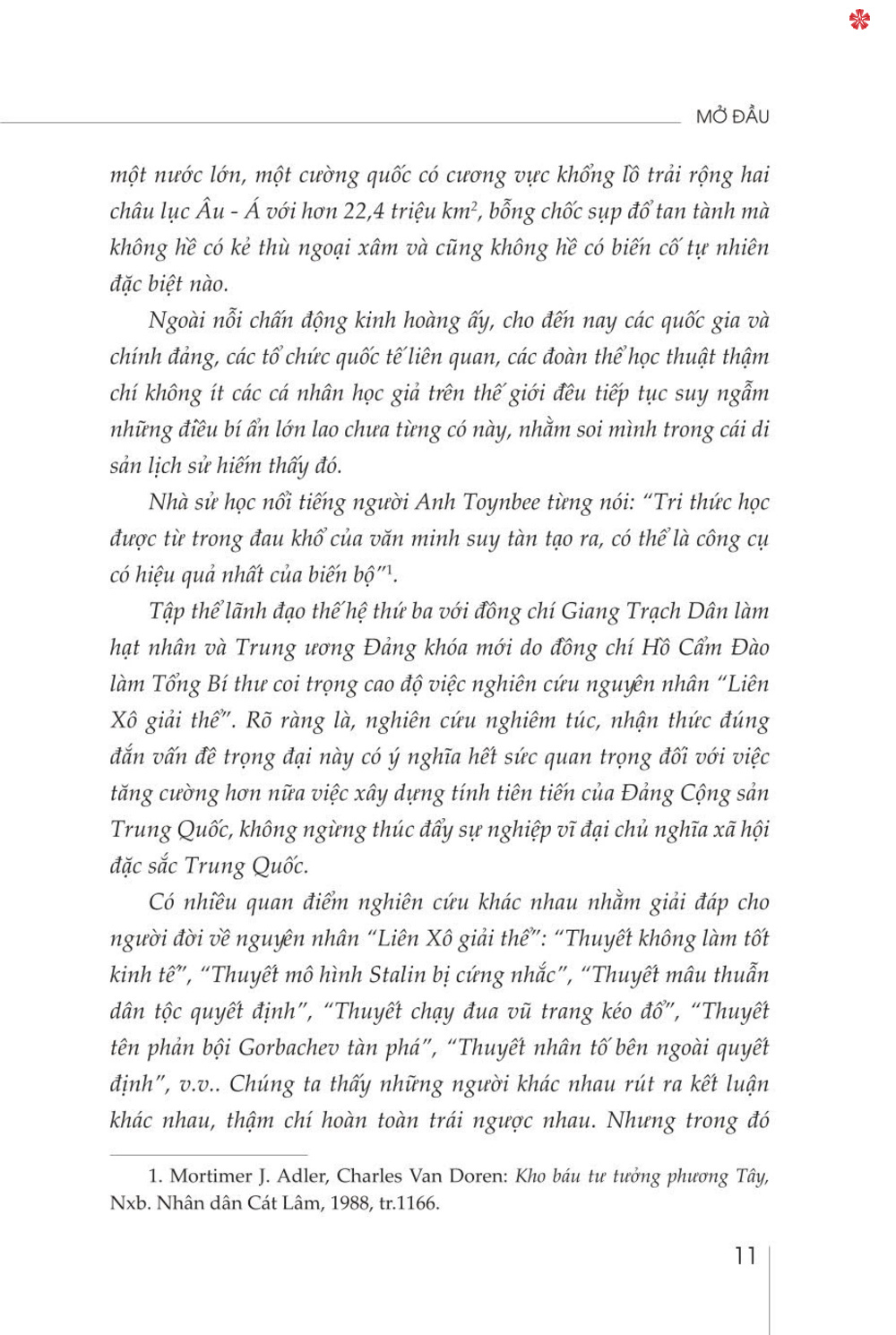 Tính trước nguy cơ - Suy ngẫm sau 20 năm Đảng Cộng sản Liên Xô mất đảng (bản in 2024)