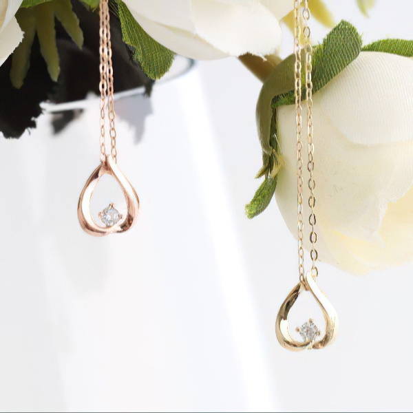 Set Dây Chuyền Vàng 14K Mặt Trái Tim - MOON Jewelry