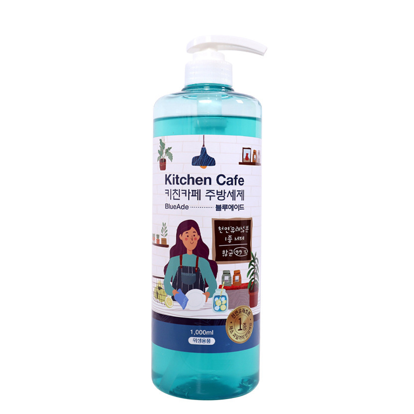 Nước rửa chén, bát chiết xuất thảo dược hữu cơ Kitchen Cafe Hàn Quốc 1000ml