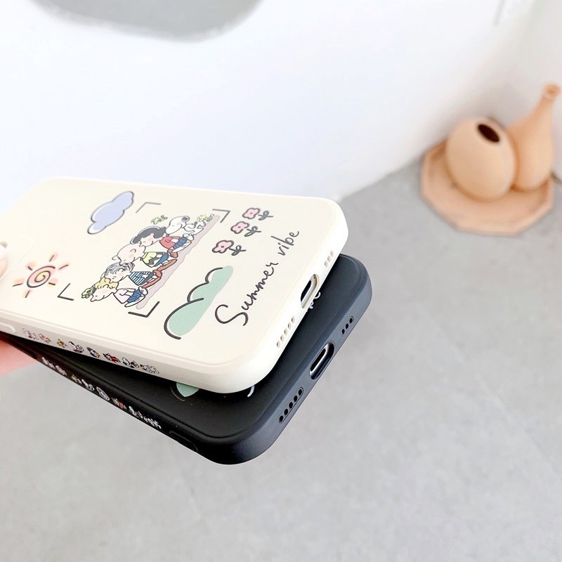 Ốp Lưng Cạnh Vuông Vibe Summer Dành Cho iPhone 6 / 6 Plus / 7 / 7 Plus / 8 / 8 Plus / X / Xs / Xs Max / 11 / 11 Pro / 11 Pro Max / 12 / 12 Pro / 12 Pro Max
