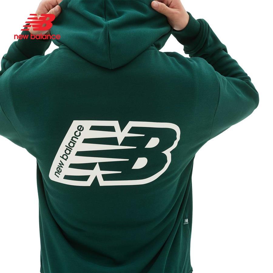 Áo khoác hoodie thời trang nam New Balance APP LIFESTYLE HOODIES M NIGHTWATCH GREEN - AMT23511NWG