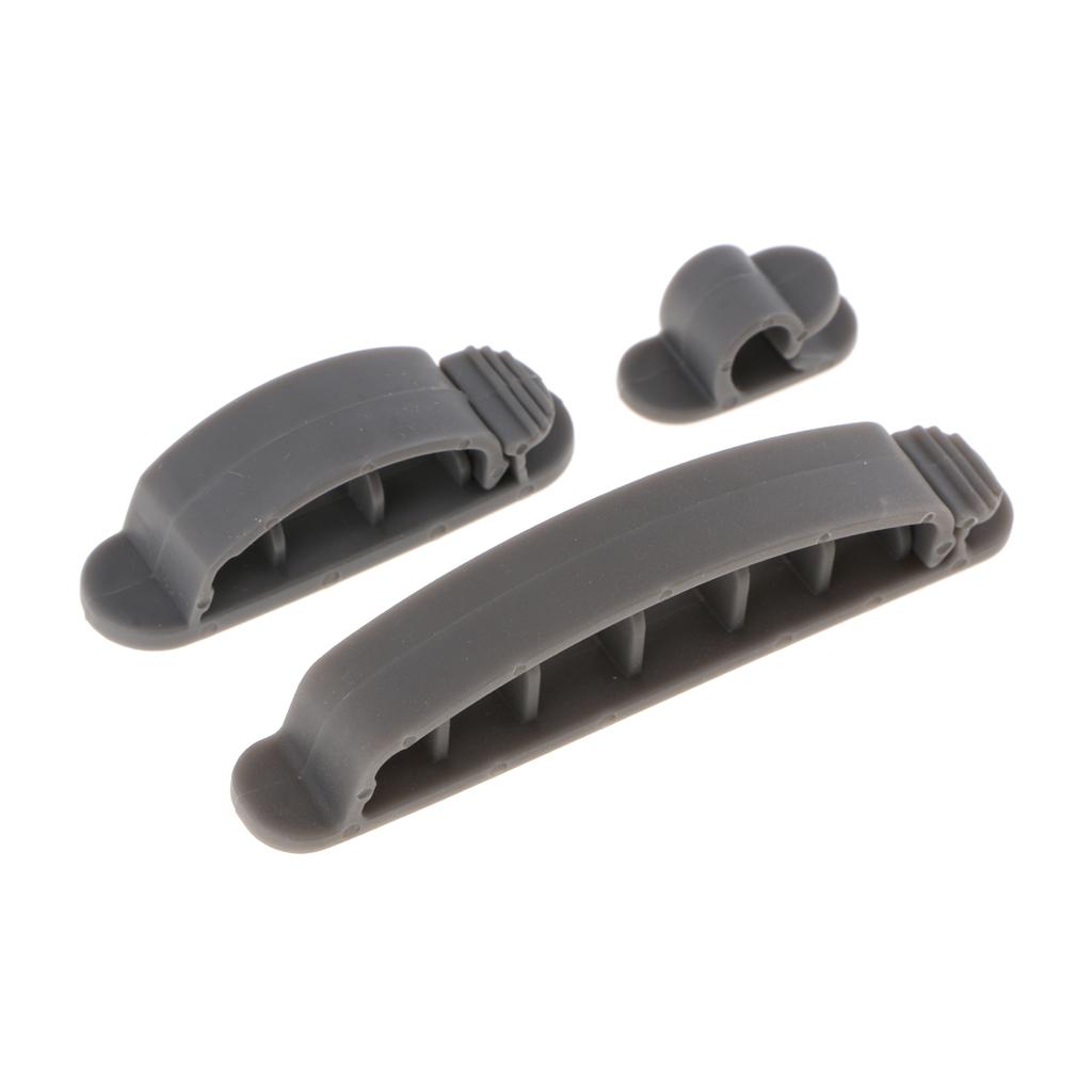 10Pcs Cables Management Wire Cord Clips Wall Desktop Clip Organizer