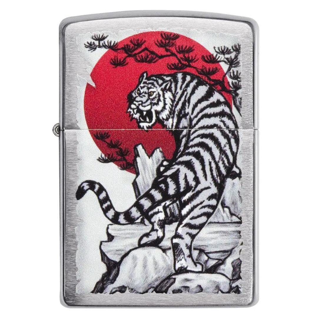 Bật Lửa Zippo Chính Hãng Mỹ Hình Con Hổ Asian Tiger Design - Chống Gió, Bảo Hành Trọn Đời