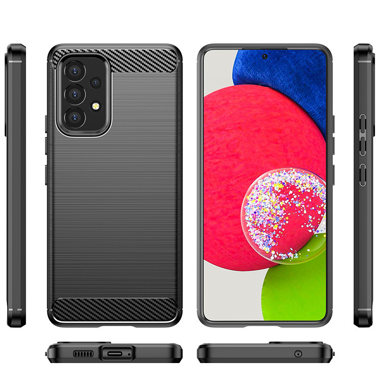 Ốp lưng chống sốc Vân Sợi Carbon cho Samsung Galaxy A73 - Hàng nhập khẩu