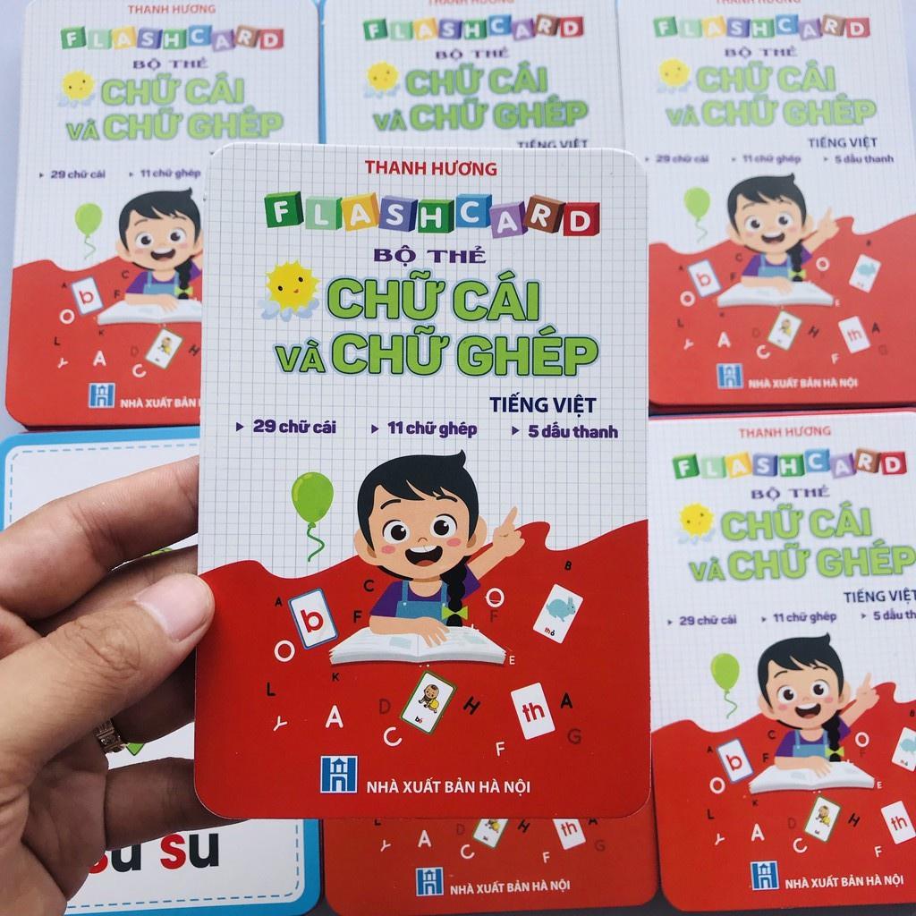 Flashcard - 42 Thẻ Chữ Cái Và Chữ Ghép Đánh Vần Tiếng Việt