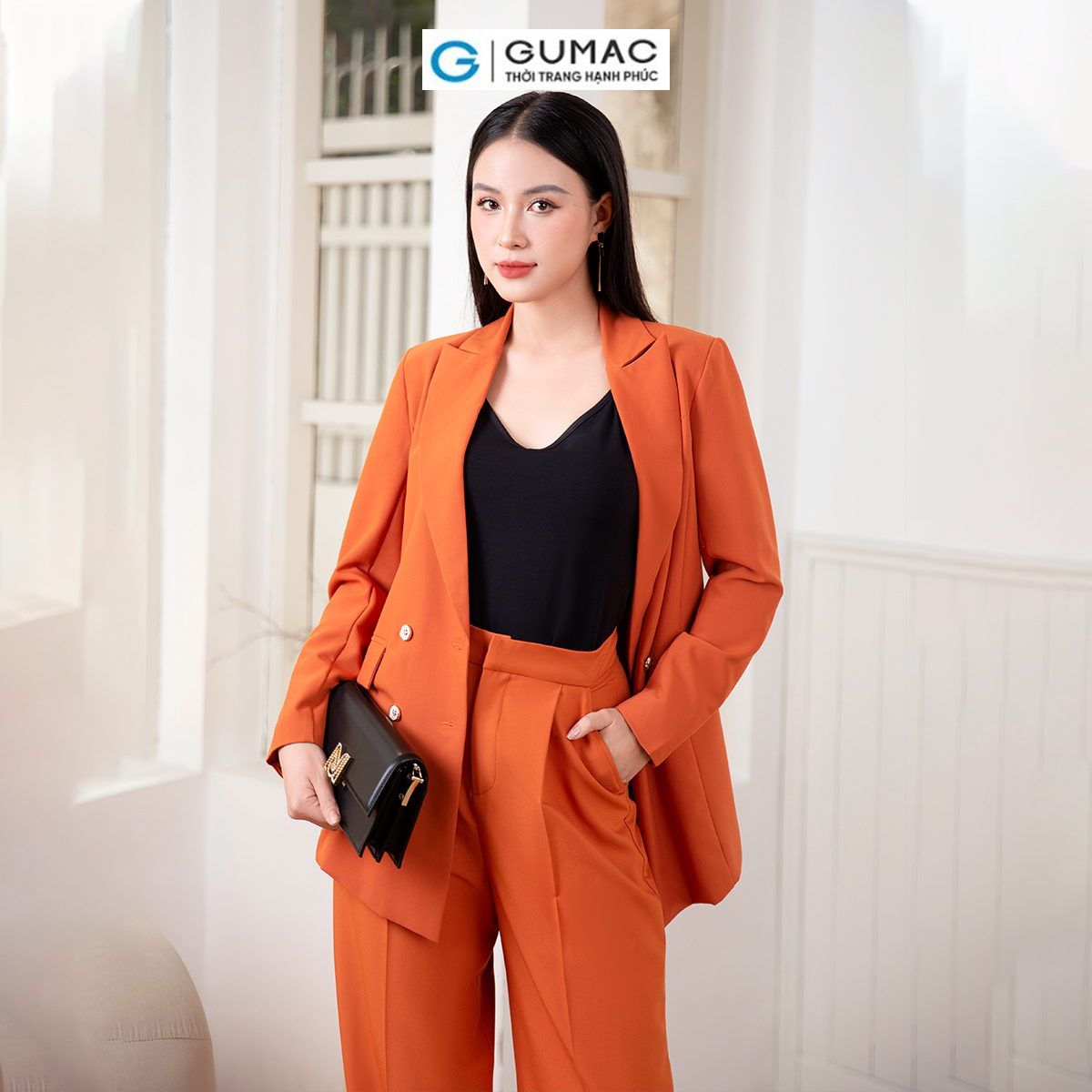 Áo Blazer dáng suông thời trang GUMAC AD10040