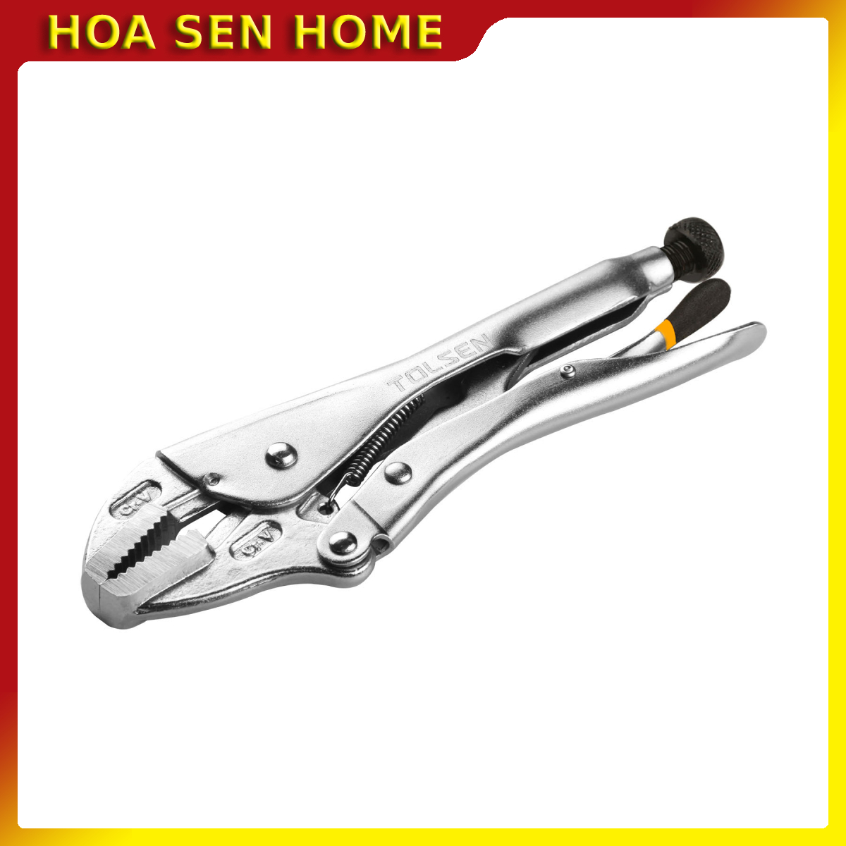 Kềm bấm miệng thẳng 10 inch 10048 TOL: 250mm, chất liệu thép cacbon cao cấp mạ niken, miệng mở max 50mm - Hoa Sen Home - Hàng chính hãng