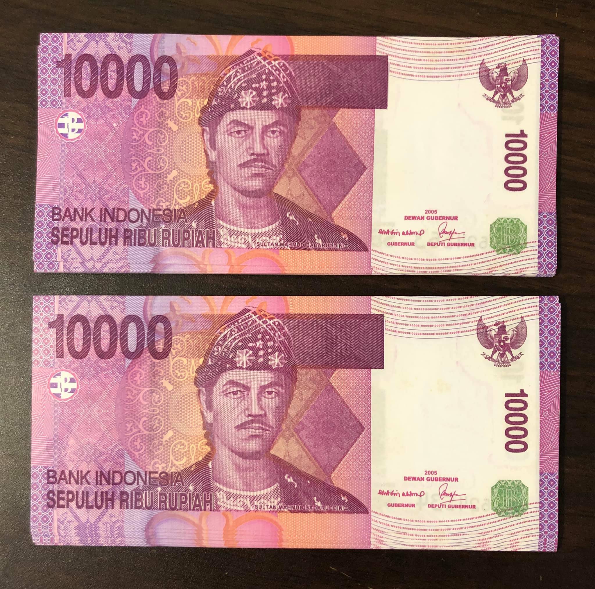 01 tờ tiền cổ 10000 Rupiah Indonesia sưu tầm