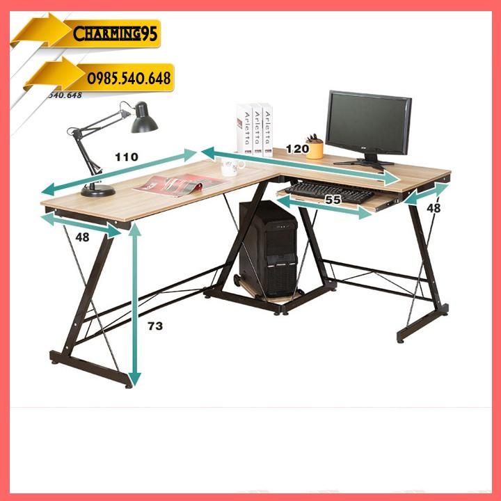 Bàn làm việc chữ L chân chéo - Bàn Làm việc - Bàn làm việc chữ L - Bàn chơi game - Bàn học