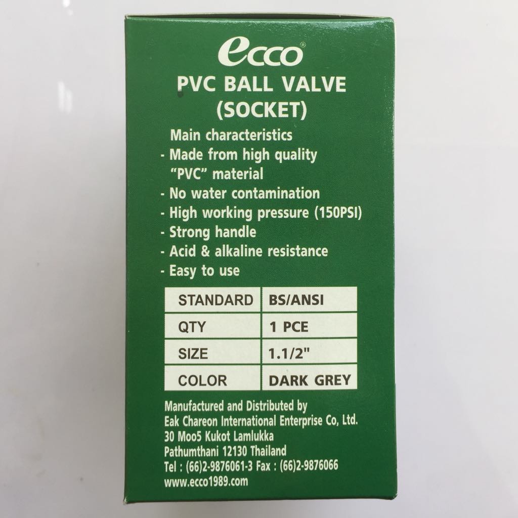 Van nước cao cấp ECCO phi 49 nhập khẩu từ Thái Lan