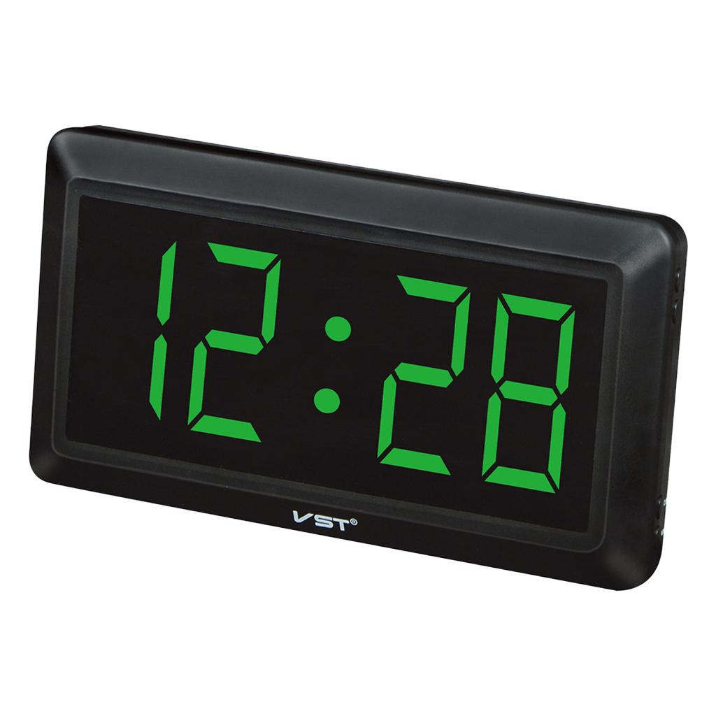 4'' Large LED Display Double Use Electronic Digital Time Desk Clock Wall Clocks 24 Hour Display