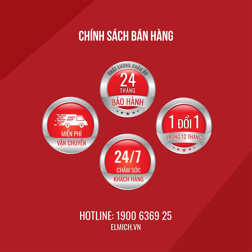 Nồi chiên không dầu kiêm lò nướng Elmich AFE-3950 - Hàng Chính Hãng
