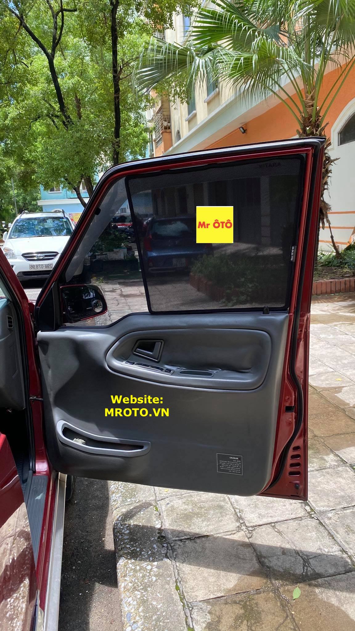 Rèm Che nắng xe Suzuki Vitara 2002-2008 loại 1 có hút nam châm, Vải dày dặn, chống nắng tuyệt đối