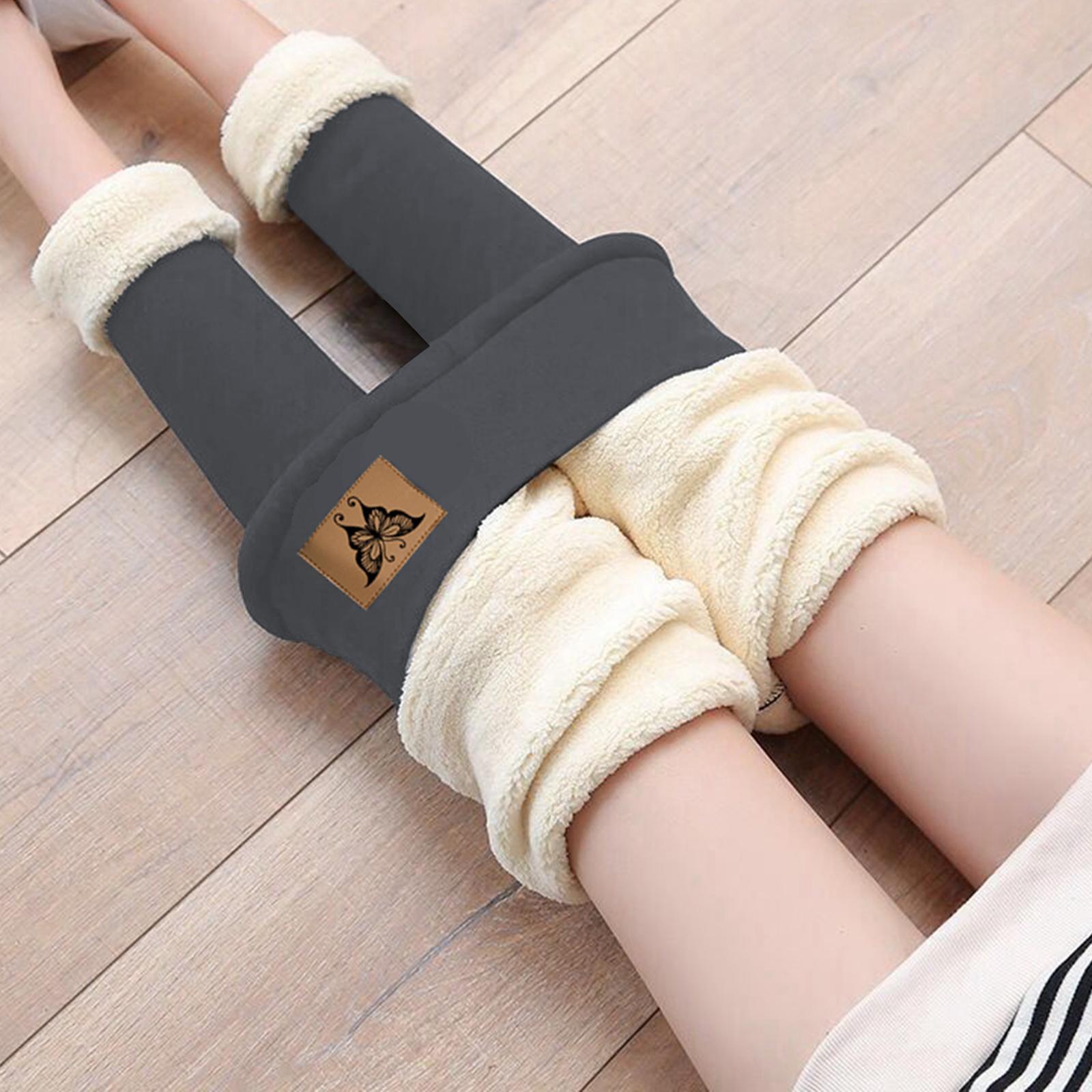 Women Winter Leggings Warm Soft Skinny Thick Stretch Thermal Solid