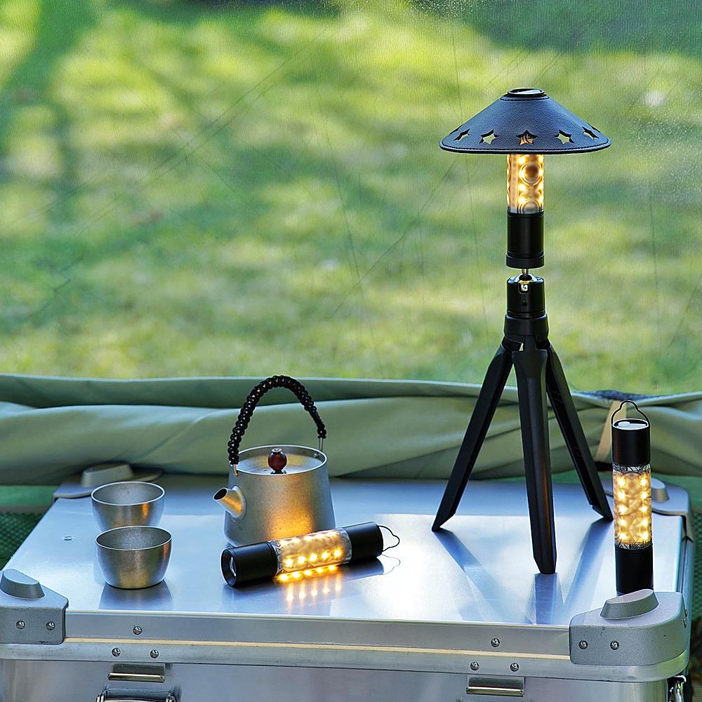 Aluminum Light Tripod Stand Camping Lantern Stand Lamp Bracket Lantern Support Holder For Picnic Hiking Fishing Garden