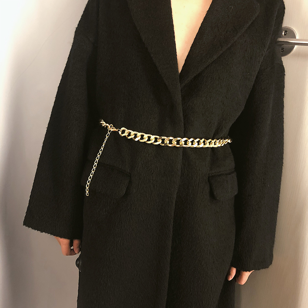 Thắt lưng xích bản to ấn tượng thời trang cá tính unisex nam và nữ
