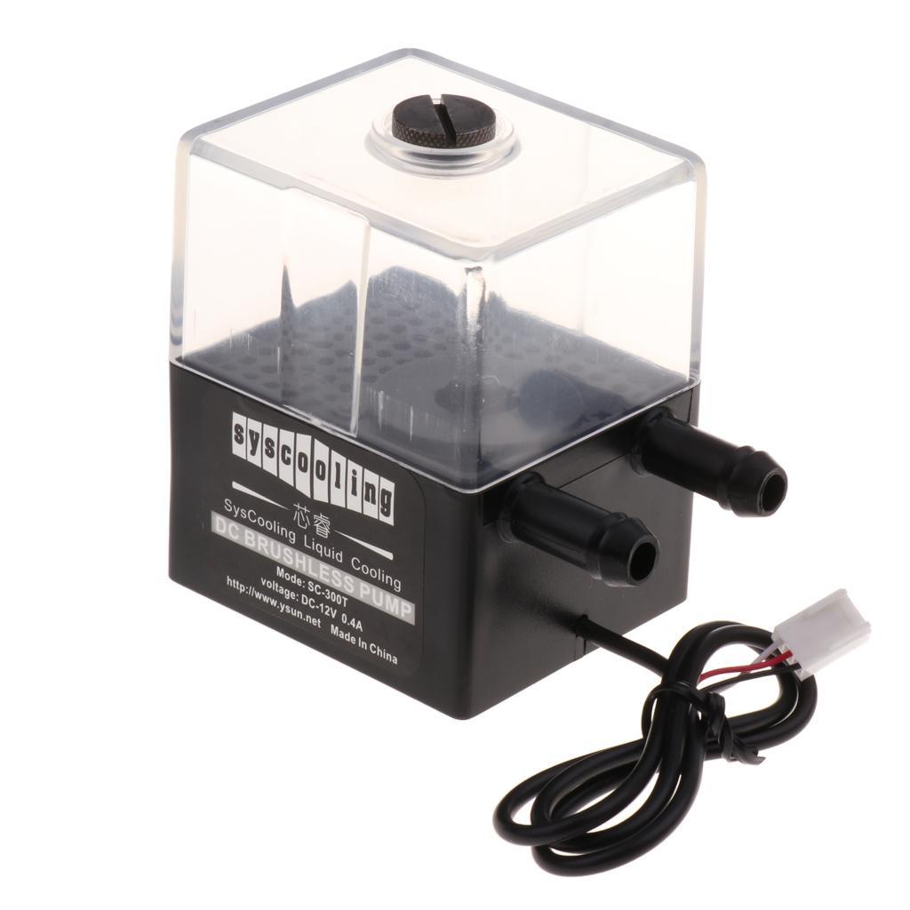 SC-300T DC -quiet Water Cooling Pump Tank Reservoir 300L/h for PC CPU