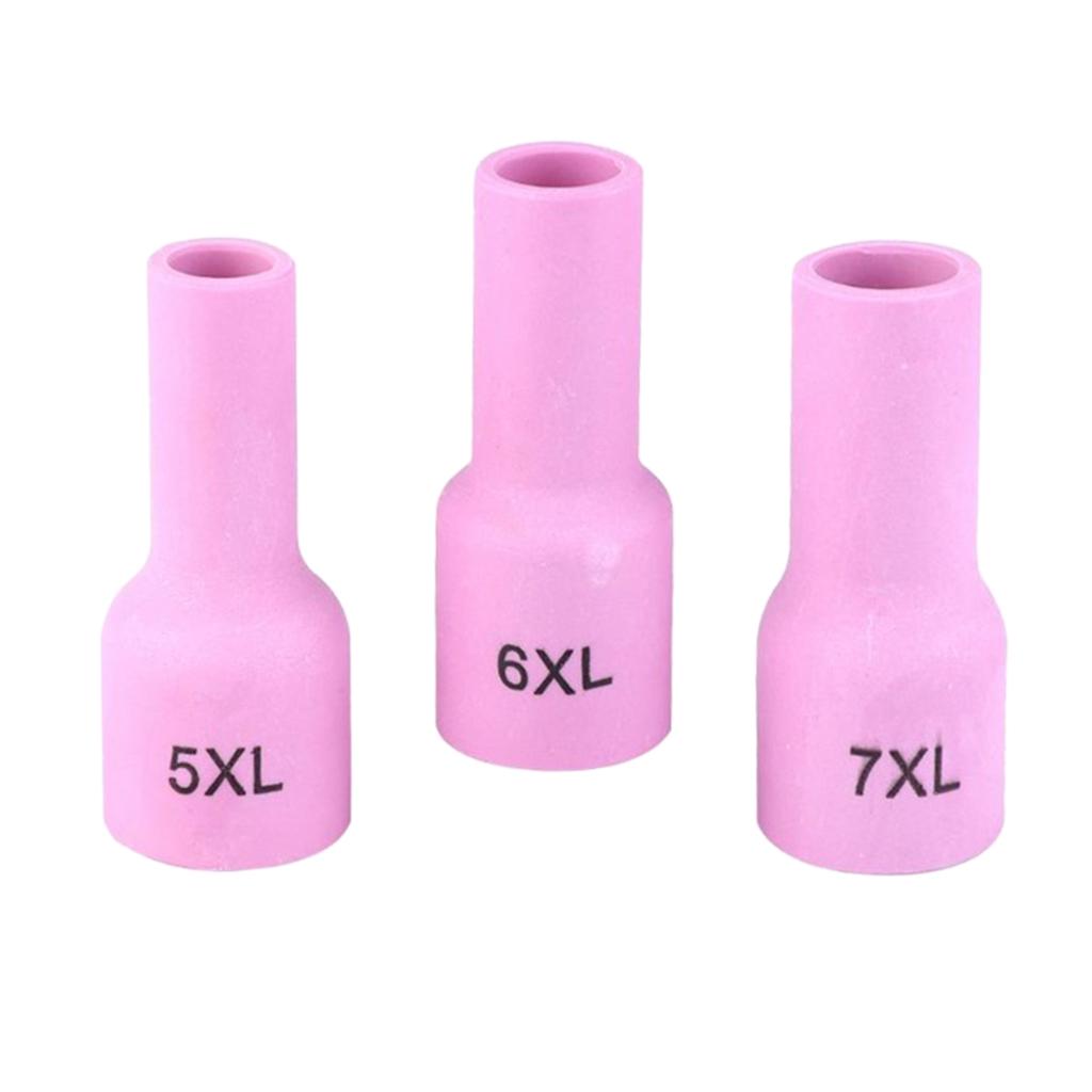 3x 53N TIG KIT Alumina Ceramic Nozzle Gas Lens Collet fit TIG Welding Torch