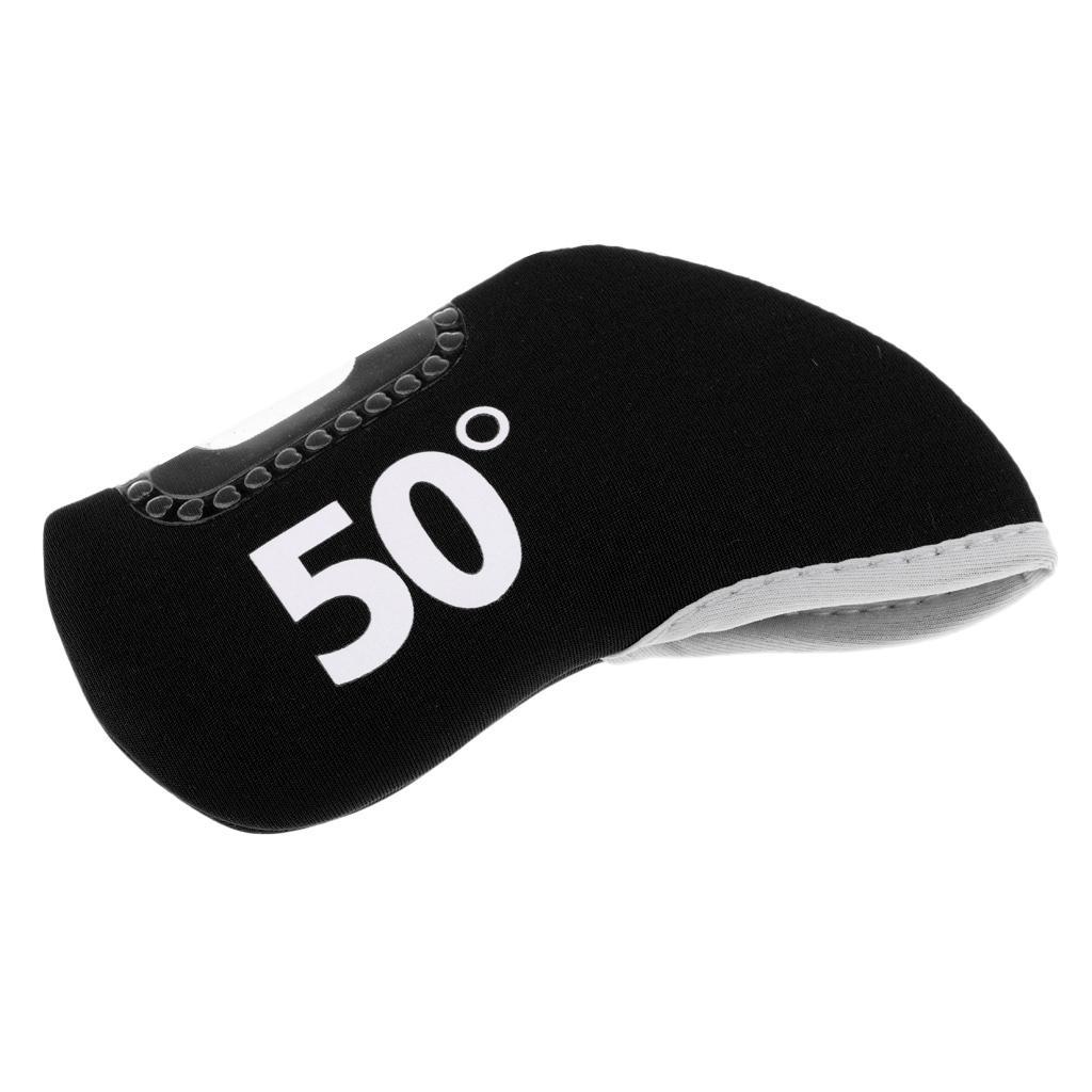 2-6pack Golf Club Iron Putter Headcover Head Cover Protector 50 Degree Black