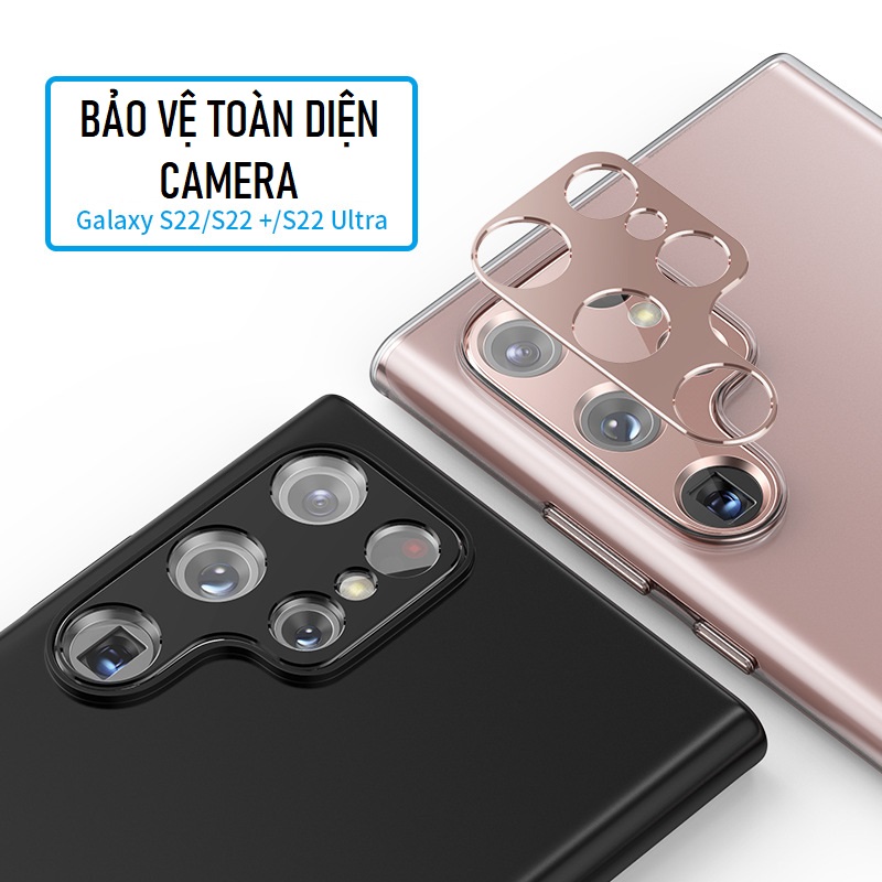 Miếng Dán Bảo Vệ Camera cho Samsung Galaxy S23/ S23 Plus/ S23 Ultra HỢP KIM NHÔM, Miếng dán camera Chống Trầy Xước Đẹp Sang Trọng