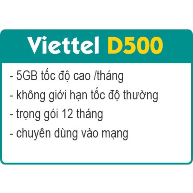 Sim 4G Viettel vào mạng 1 năm không cần nạp tiền - Hàng chính hãng