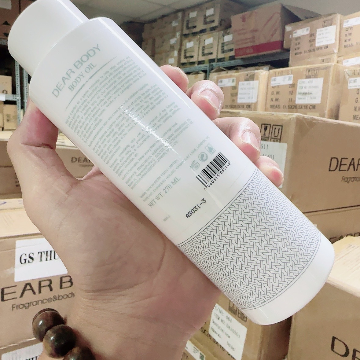 Dầu Massage DEAR BODY 270ml Dành Cho Nữ - Giải Pháp Giúp Da Mềm Mịn - Căng Bóng - Thư Giãn - Cấp Ẩm - Hương Thơm Mát - Ngọt Ngào