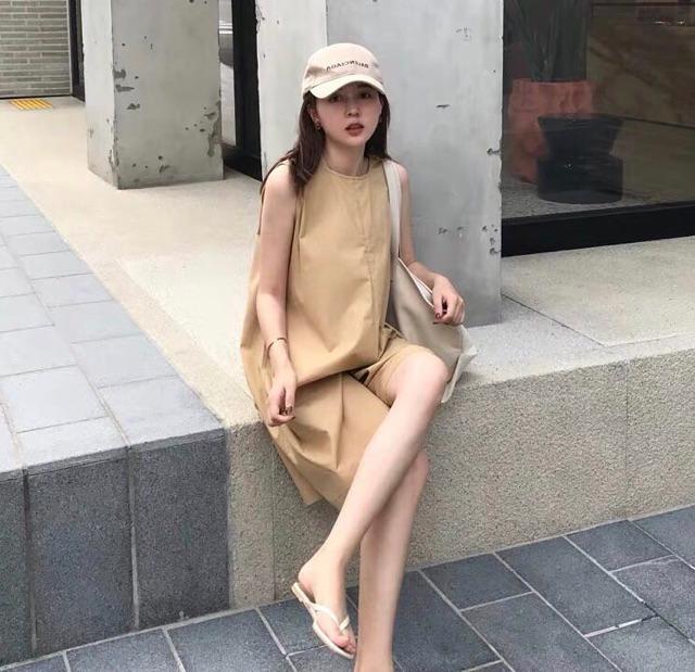 Jumpsuit nữ - Kaki nhạt,Free sz