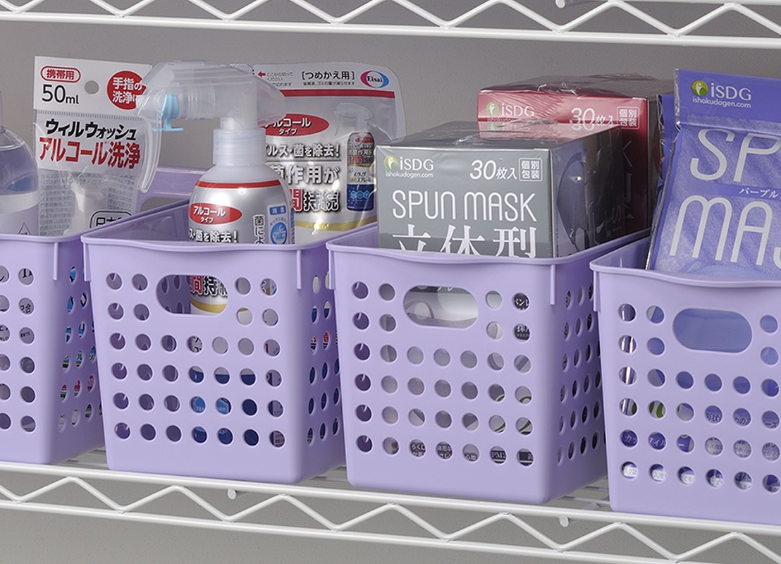 Giỏ đựng đồ đa dụng Inomata mẫu mới size S - Hàng nội địa Nhật Bản
