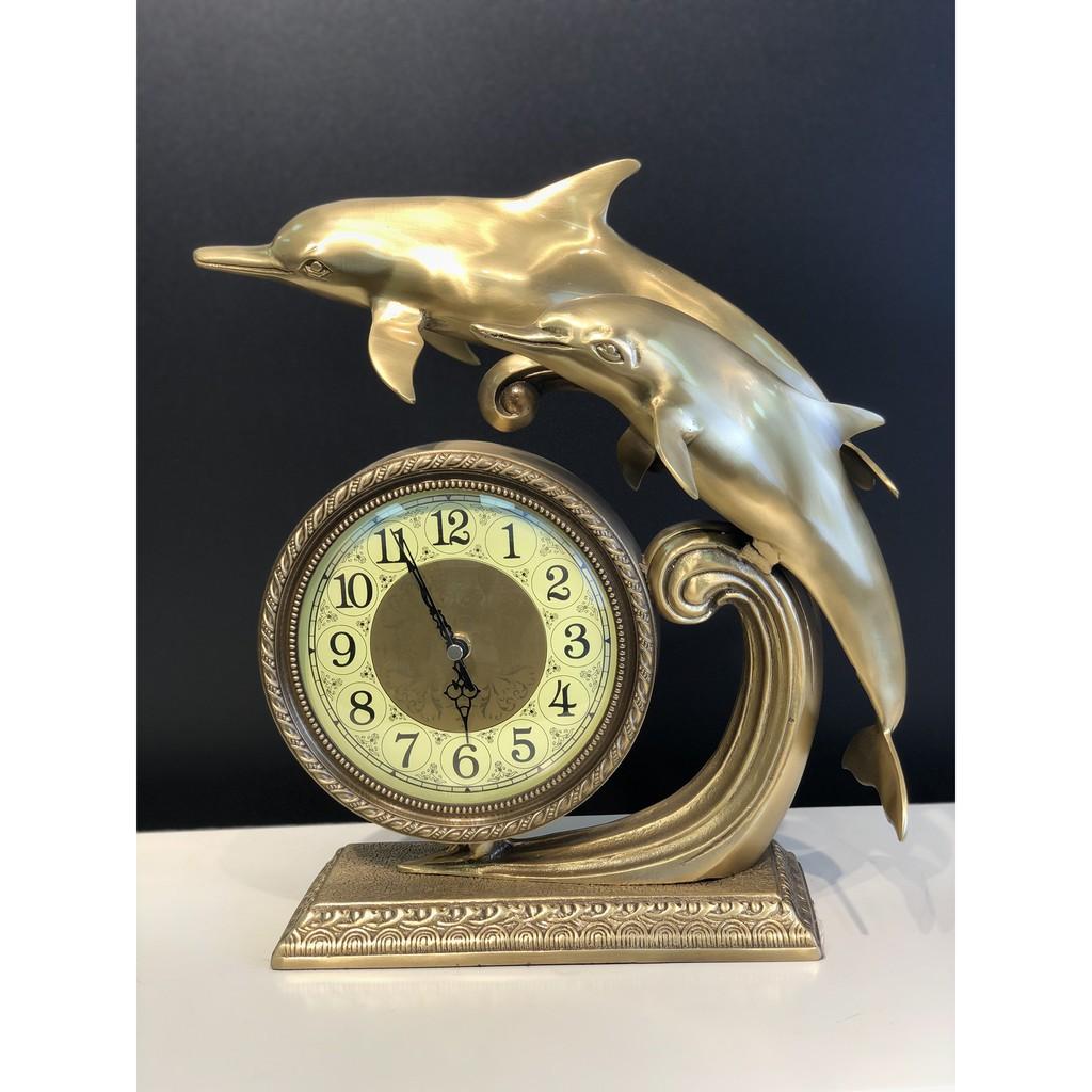 Đồng hồ để bàn cá voi phong cách tân cổ điển DH53