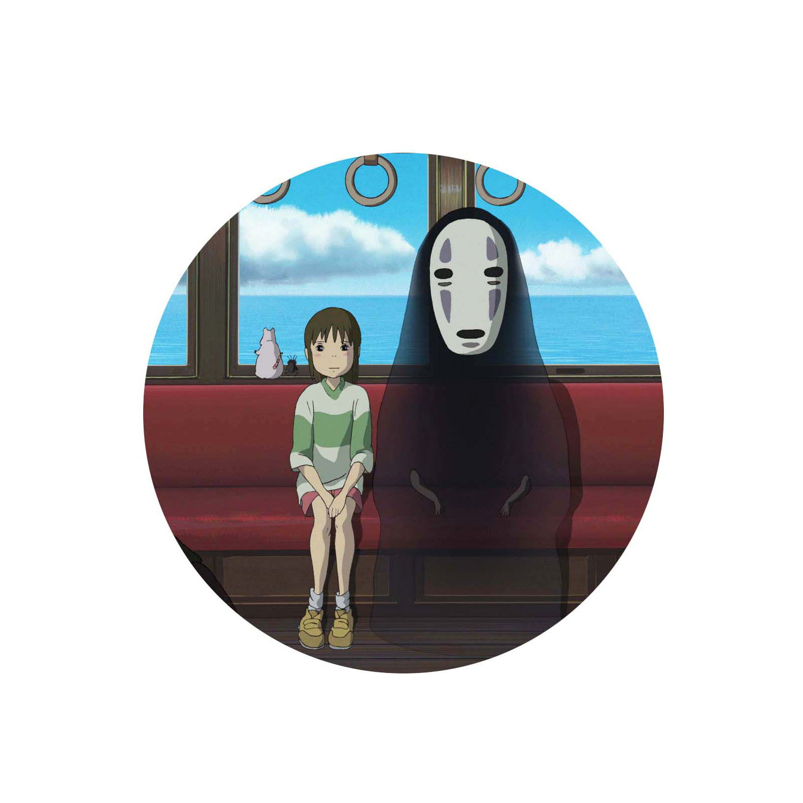 Huy hiệu Anime Chihiro và Vô Diện Spirited Away