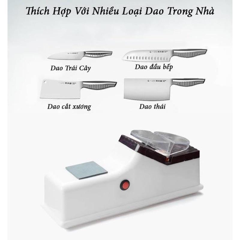 Máy Mài Dao Kéo Tuốt Vít Chạy Bằng Điện 220v An Toàn Dụng Cụ Mài Bén Dao Thép Sắc Nhọn Mini Cao Cấp 500g