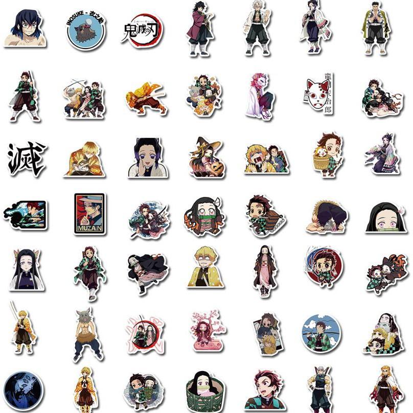 Sticker dán cao cấp Anime Ghost Slayer Cực COOL ms#191