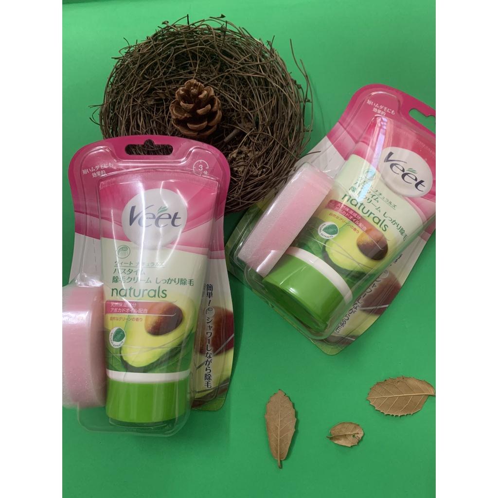 Kem Tẩy Lông Veet Nhật Bản Chiết Xuất Quả Bơ _ Nho 150g