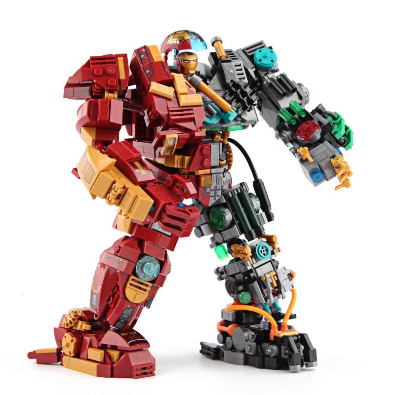 Đồ chơi Lắp ráp Hulkbuster Đặc biệt, Lewan LW2081 Xếp hình thông minh, Mô hình siêu anh hùng Marvel