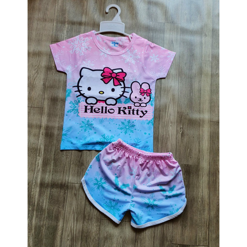 ĐỒ BỘ HÌNH HELLO KITTY CHO BÉ GÁI TỪ 12-18KG