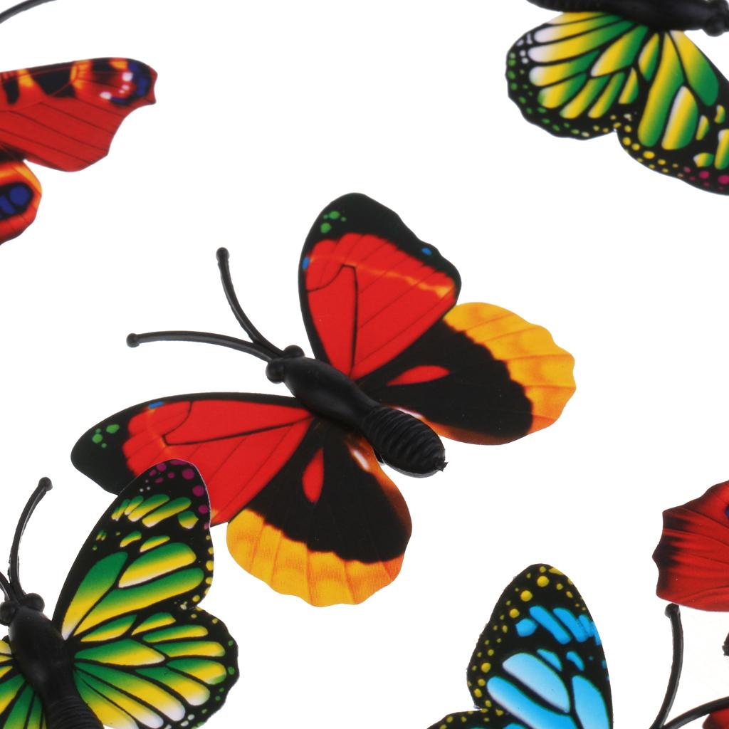 Lots of 12 Simulation Butterfly Figures Animal Model Kids Toy Gift