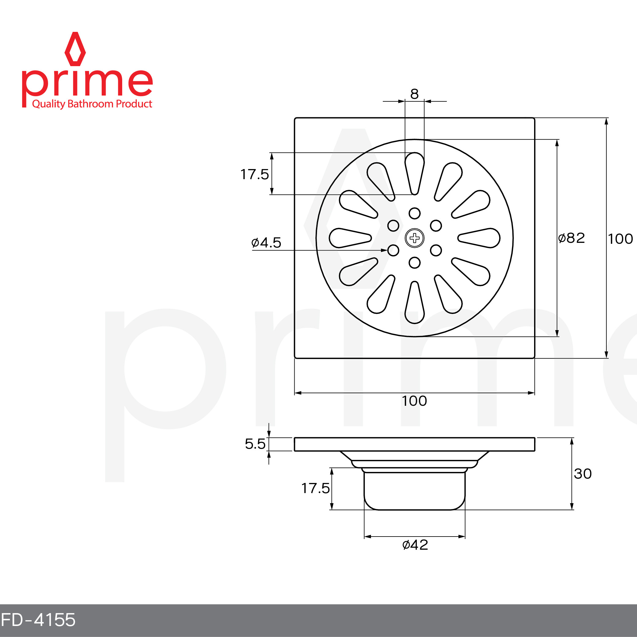 FD-4155 Phễu thoát nước Prime