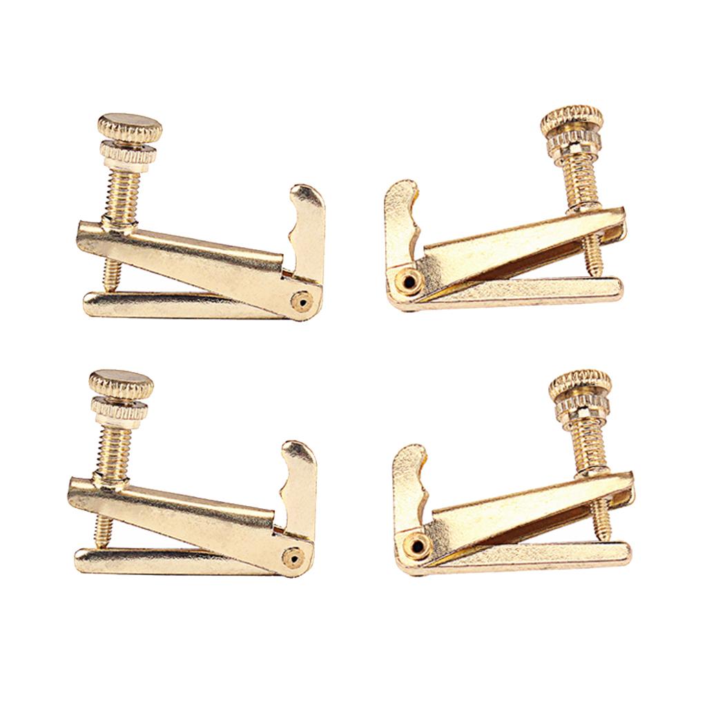 4 Pcs Of Set Violin String Fine Tuner Adjusters Violin Replacement Parts