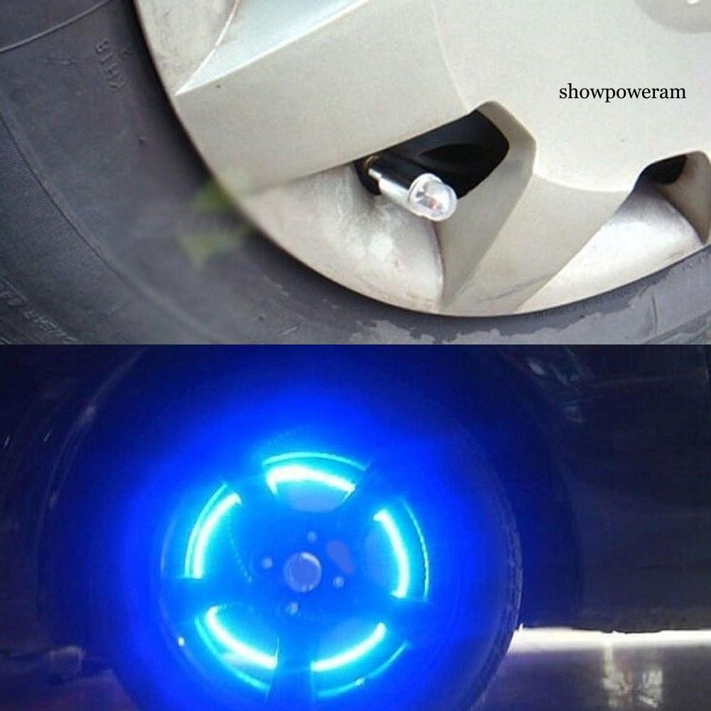 Bộ 2 Bóng Đèn Led Gắn Van Bánh Xe Ô Tô / Mô Tô Nhiều Màu Sắc Tiện Dụng