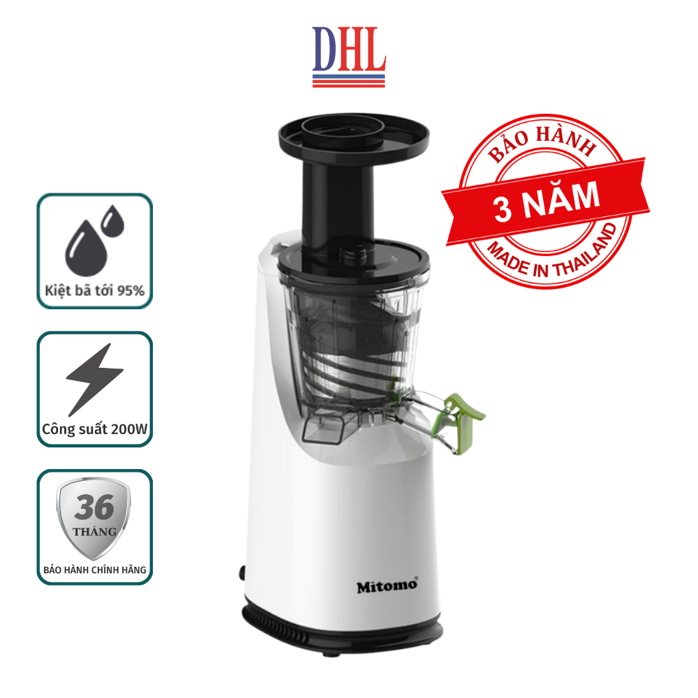 Máy Ép Trái Cây, Hoa Quả Mitomo Hàng Chính Hãng Xuất Xứ Thái Lan - Màu Trắng