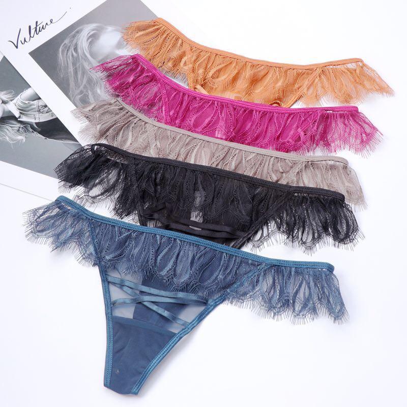 Quần lót lọt khe viền ren