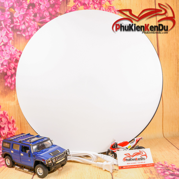 ĐẾ XOAY, BÀN XOAY TRƯNG BÀY SẢN PHẨM 45CM DÙNG ĐIỆN 220V, TẢI: 30KG -TRẮNG
