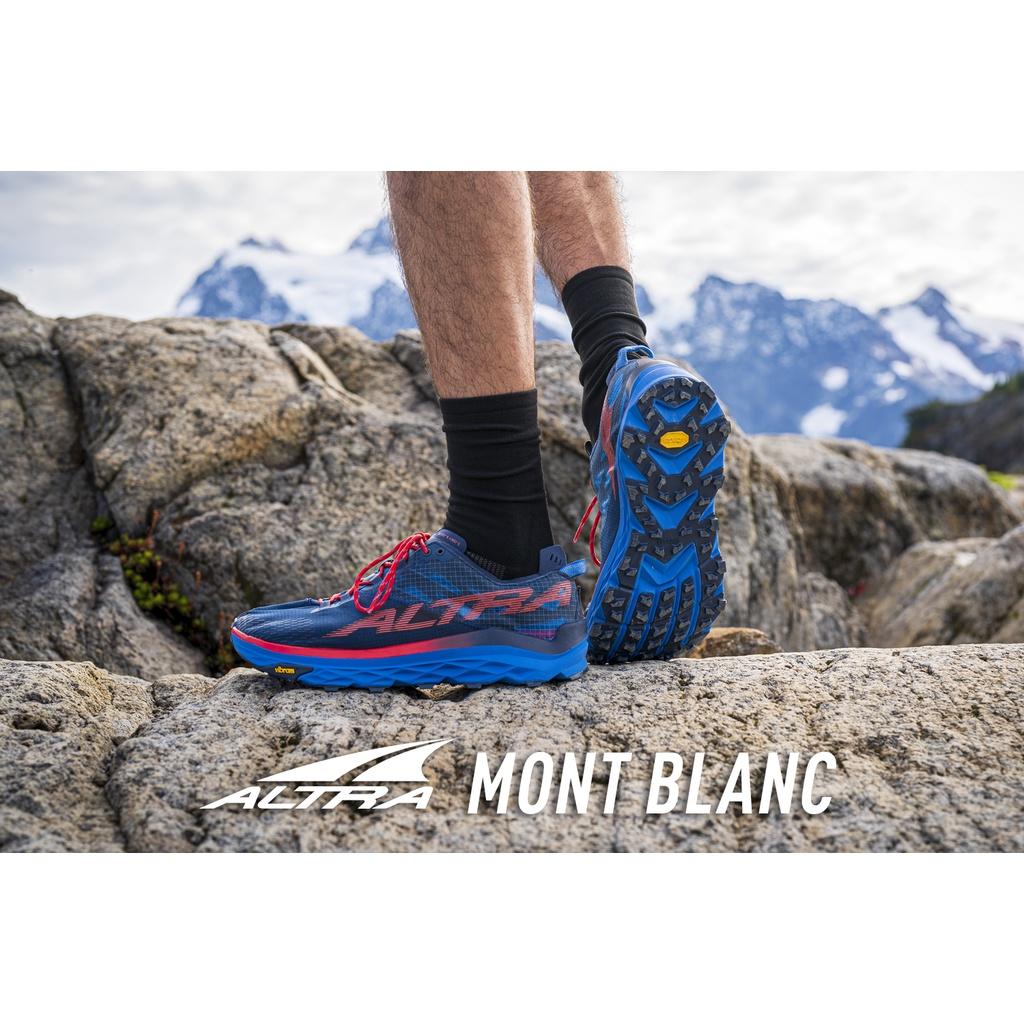 Giày Chạy Địa Hình Nam Altra Mont Blanc Blue/Red - Xanh Đỏ